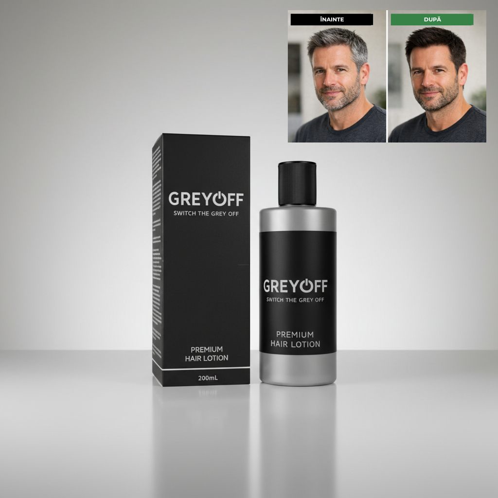 GreyOFF - По-малко сива коса. Без боя. По естествен начин. (Romanian)