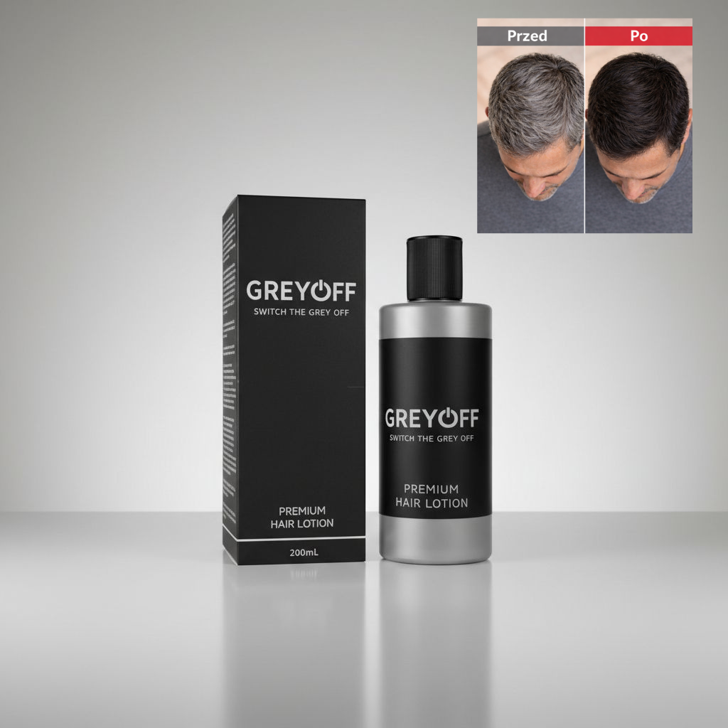 GreyOFF – Mniej siwych włosów. Bez farbowania. W naturalny sposób.